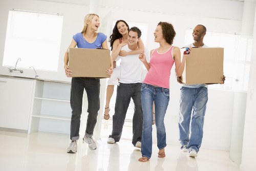 Removal van in Queenspark helping with a household move