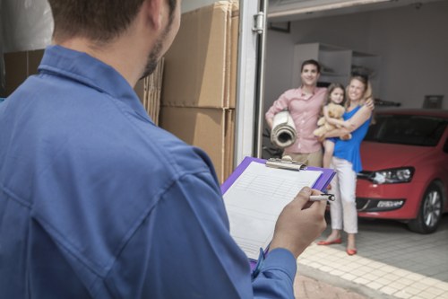 Workplace packing and labeling during an office move