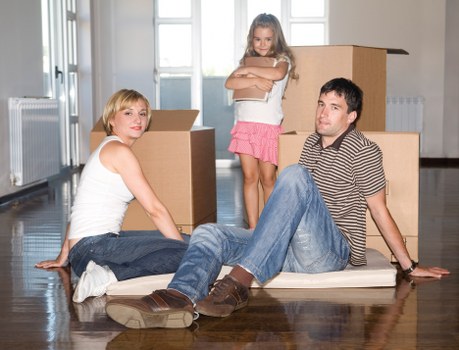 Local movers loading furniture for a Queenspark relocation